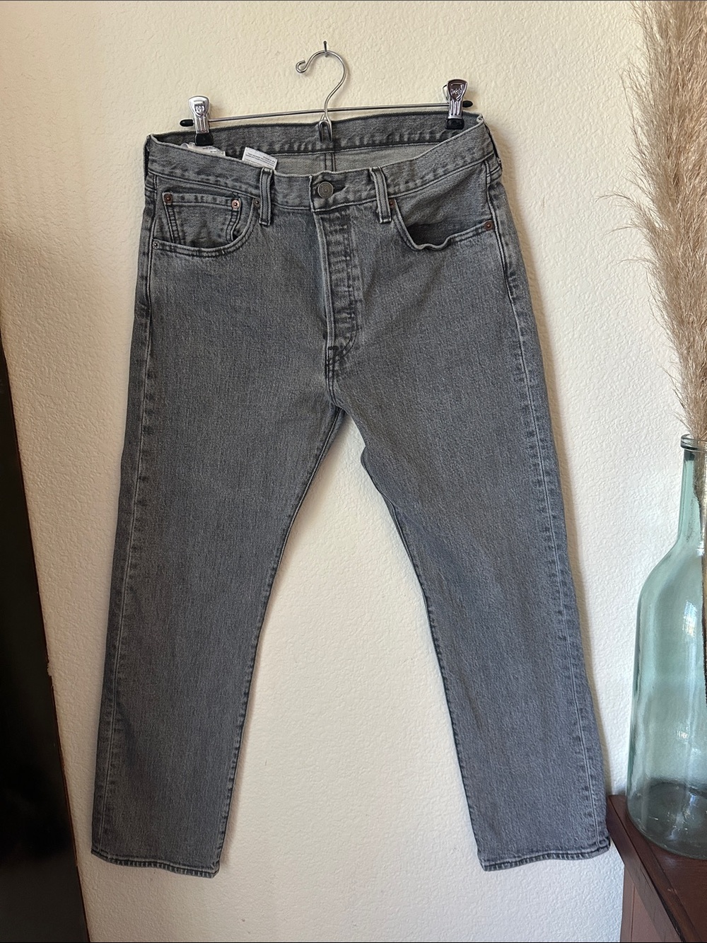 Levi's Men's Gray Slim Straight Jeans
